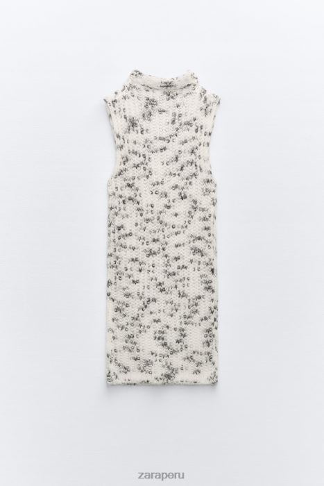 Zara mujer top largo de punto mixto BDP8J261 ropa sólo uno