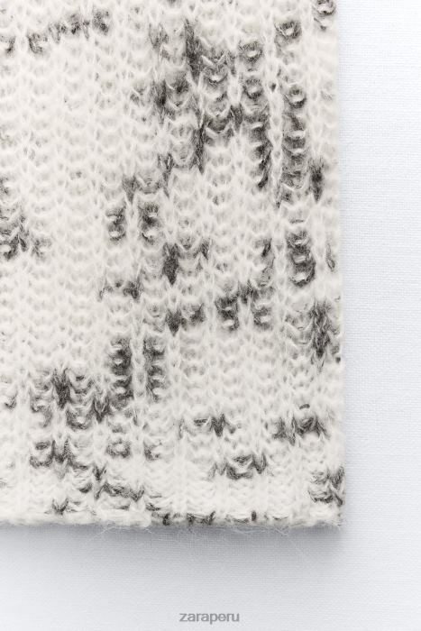 Zara mujer top largo de punto mixto BDP8J261 ropa sólo uno