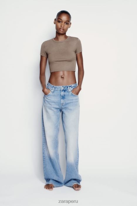 Zara mujer top sin tirantes BDP8J285 ropa visón