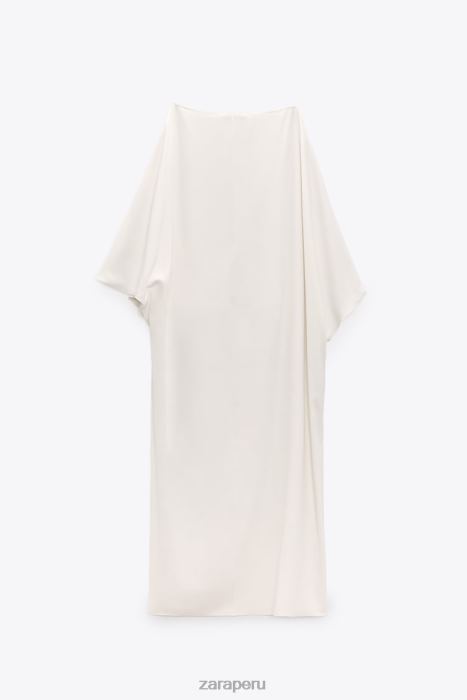 Zara mujer blusa tipo capa asimétrica BDP8J301 ropa crudo