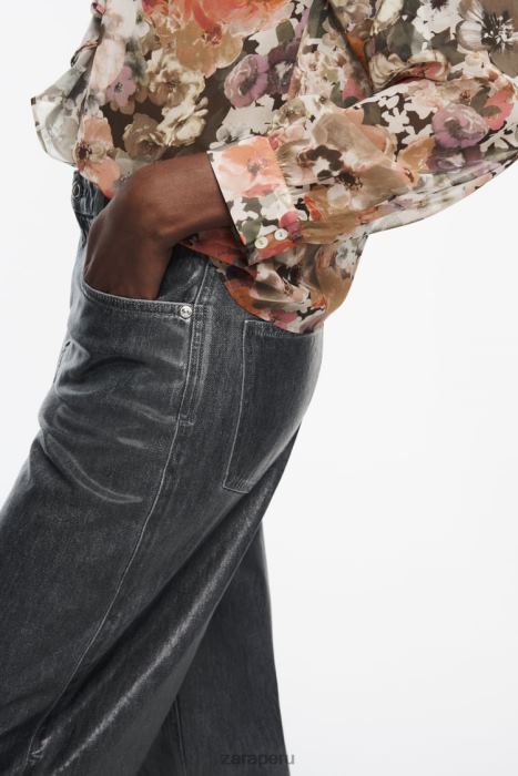 Zara mujer camisa con estampado floral BDP8J404 ropa multicolor