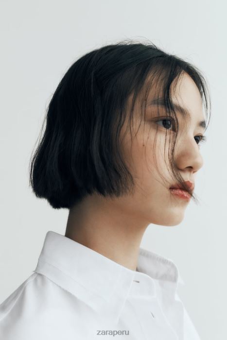 Zara mujer camisa de popelina oversize BDP8J292 ropa blanco