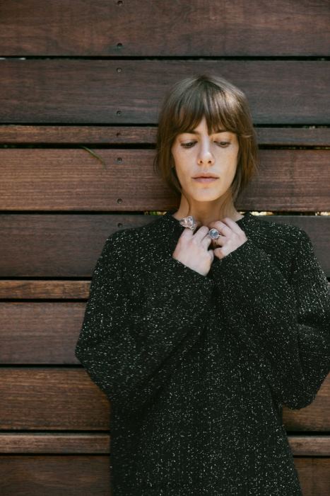 Zara mujer sudadera oversize con hilo metalizado BDP8J465 ropa negro