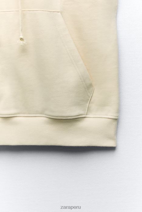 Zara mujer chaleco extragrande de felpa con capucha BDP8J195 ropa crudo