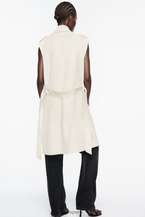 Zara mujer chaleco largo de gamuza sintética BDP8J208 ropa crudo