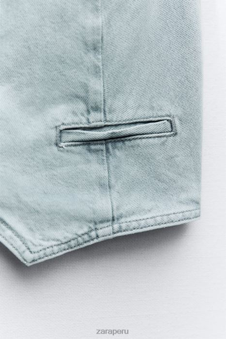 Zara mujer chaleco vaquero corto z1975 BDP8J205 ropa gris