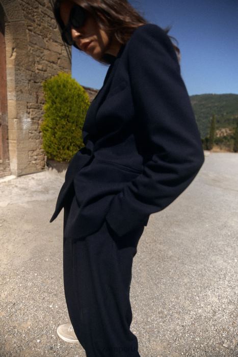 Zara mujer blazer con doble botonadura BDP8J140 ropa Azul marino