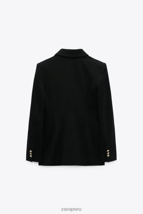 Zara mujer blazer de vestir con doble botonadura BDP8J151 ropa negro