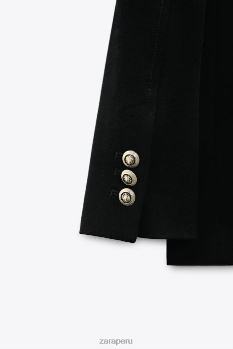 Zara mujer blazer de vestir con doble botonadura BDP8J151 ropa negro
