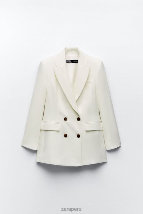 Zara mujer blazer de vestir con doble botonadura BDP8J171 ropa crudo