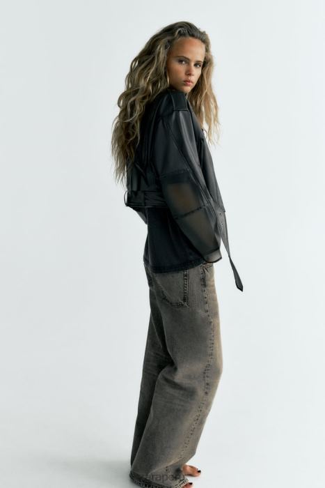 Zara mujer chaqueta corta transparente BDP8J94 ropa original