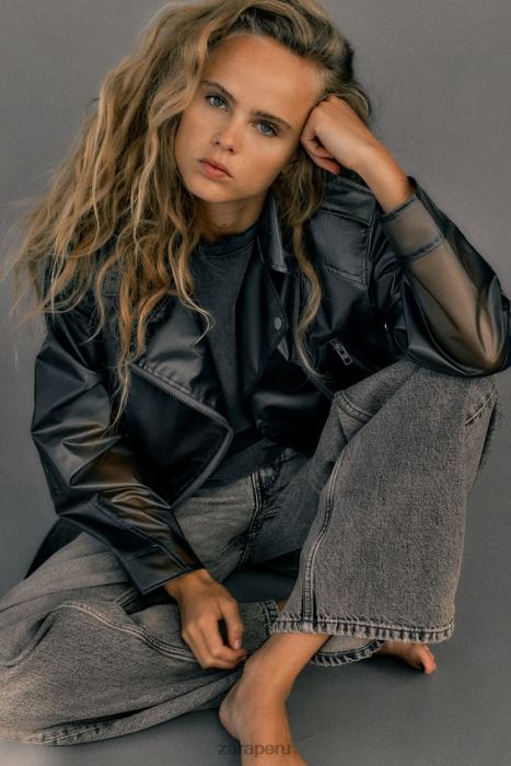 Zara mujer chaqueta corta transparente BDP8J94 ropa original