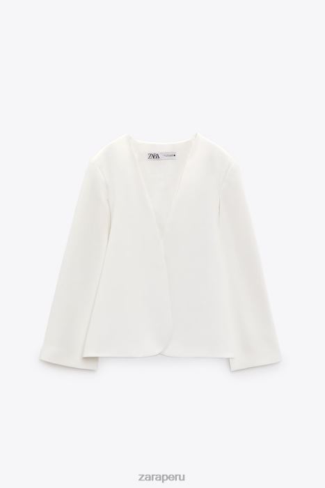 Zara mujer chaqueta tipo capa BDP8J165 ropa crudo