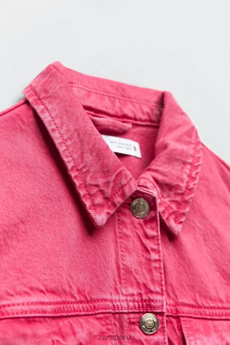 Zara mujer chaqueta vaquera corta z1975 BDP8J123 ropa rosa