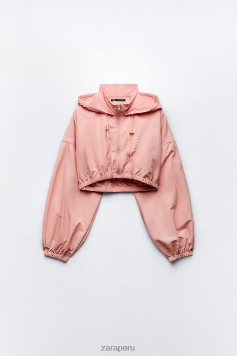 Zara mujer impermeable de cultivo BDP8J101 ropa chicle