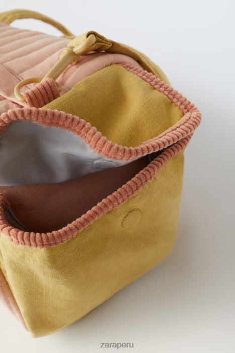 Zara niños bolsa de lona acolchada BDP8J1566 accesorios rosa