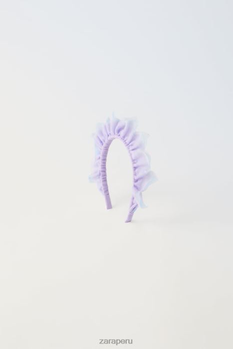 Zara niños diadema de tul para disfraz BDP8J1610 accesorios color de malva