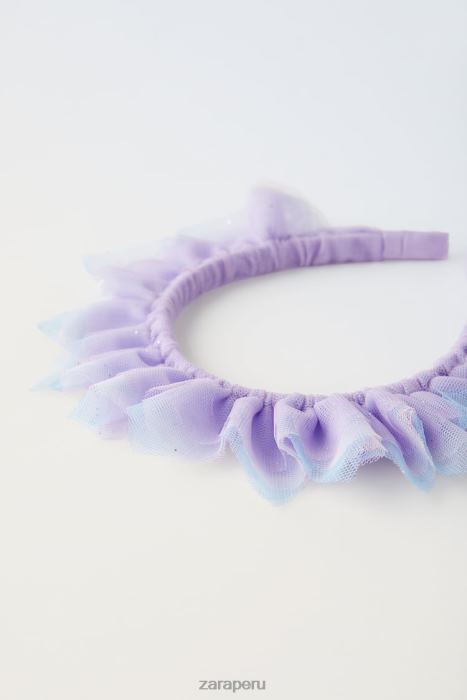Zara niños diadema de tul para disfraz BDP8J1610 accesorios color de malva