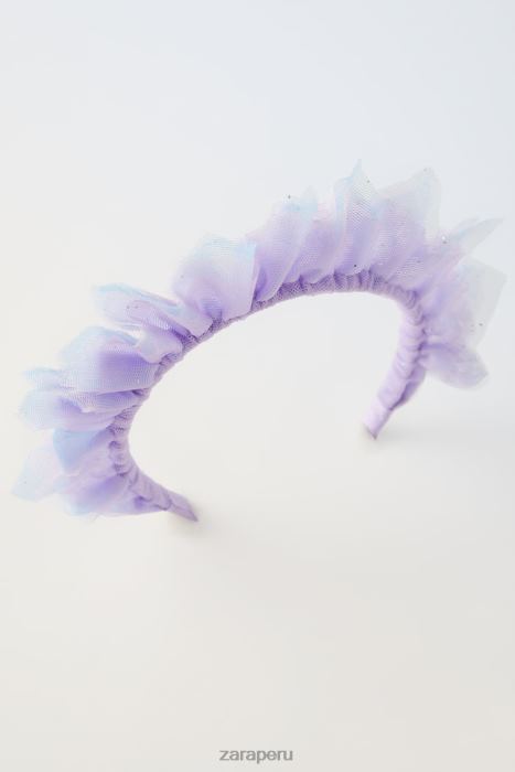 Zara niños diadema de tul para disfraz BDP8J1610 accesorios color de malva
