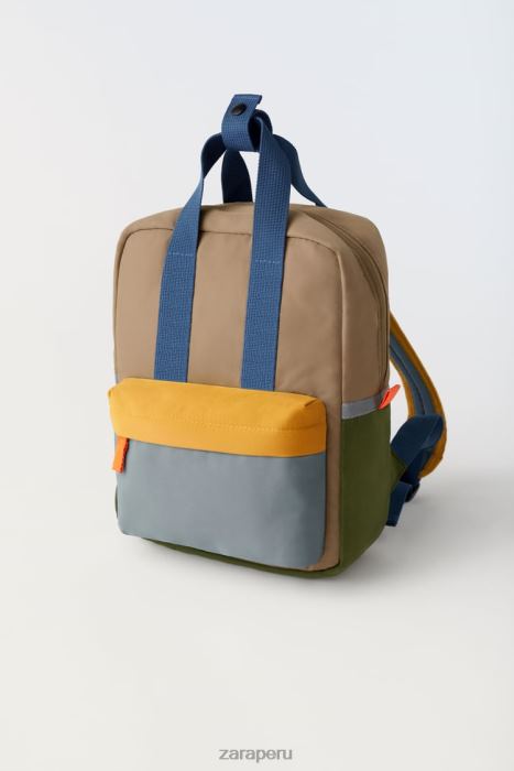 Zara niños mochila acolchada multicolor BDP8J1556 accesorios azul