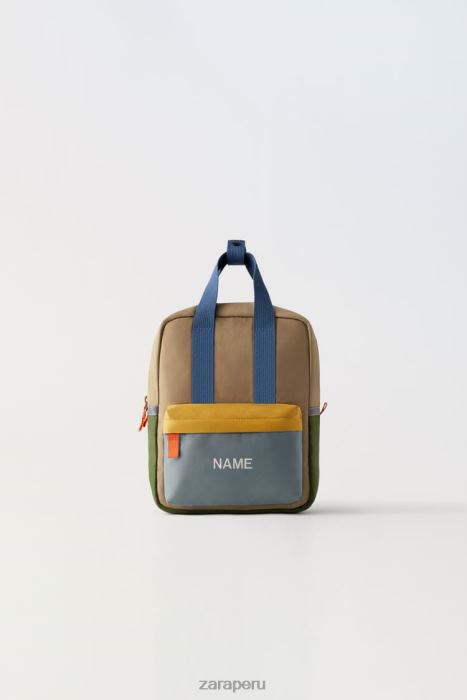 Zara niños mochila acolchada multicolor BDP8J1556 accesorios azul