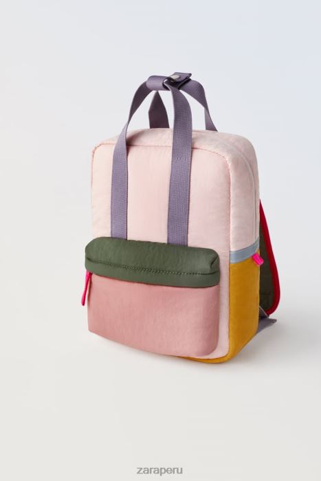 Zara niños mochila acolchada multicolor BDP8J1562 accesorios rosa