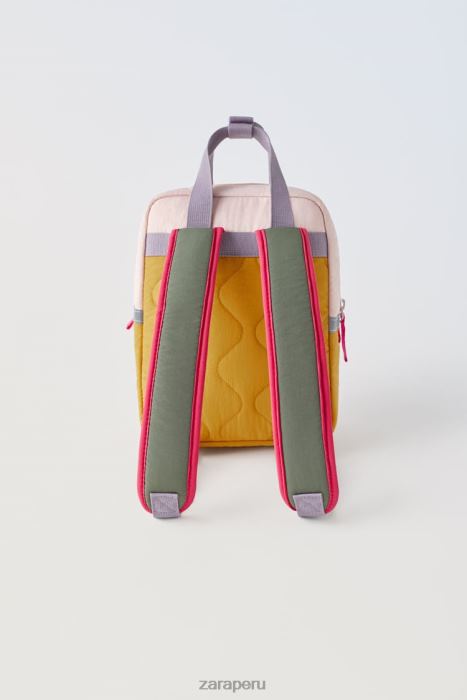 Zara niños mochila acolchada multicolor BDP8J1562 accesorios rosa