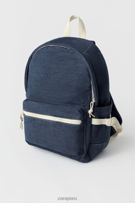 Zara niños mochila de mezclilla BDP8J1533 accesorios azul denim