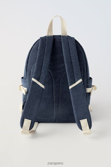 Zara niños mochila de mezclilla BDP8J1533 accesorios azul denim