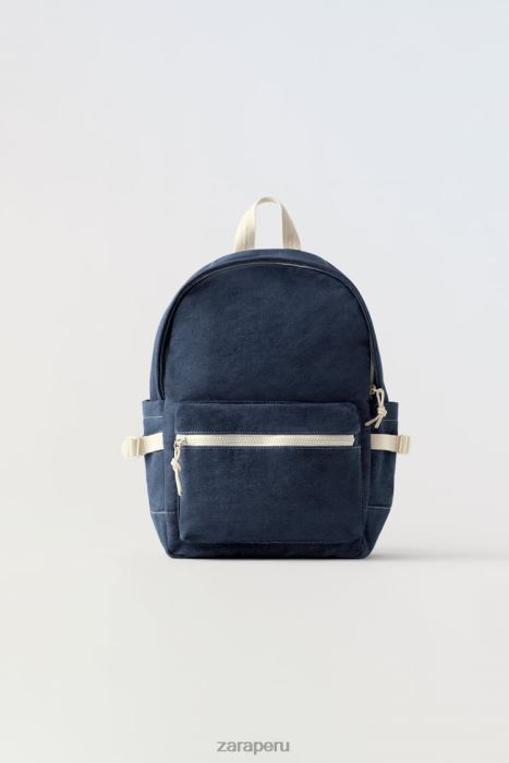 Zara niños mochila de mezclilla BDP8J1533 accesorios azul denim