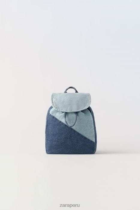 Zara niños mochila de mezclilla BDP8J1553 accesorios azul