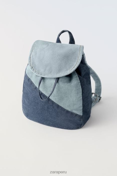 Zara niños mochila de mezclilla BDP8J1553 accesorios azul