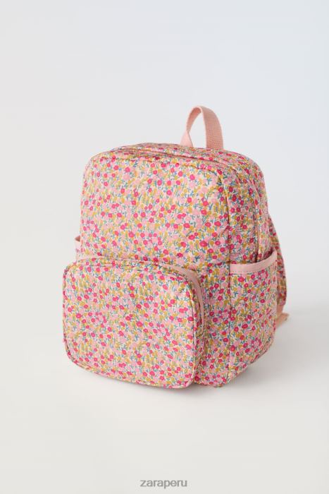 Zara niños mochila floral BDP8J1570 accesorios rosa