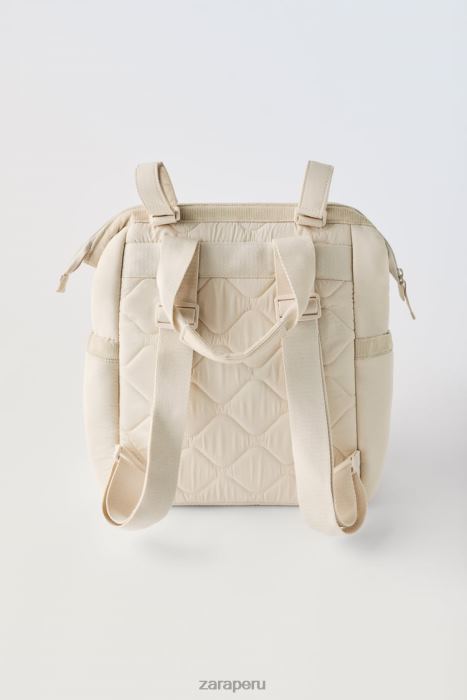 Zara niños mochila premamá acolchada BDP8J1573 accesorios blanquecino