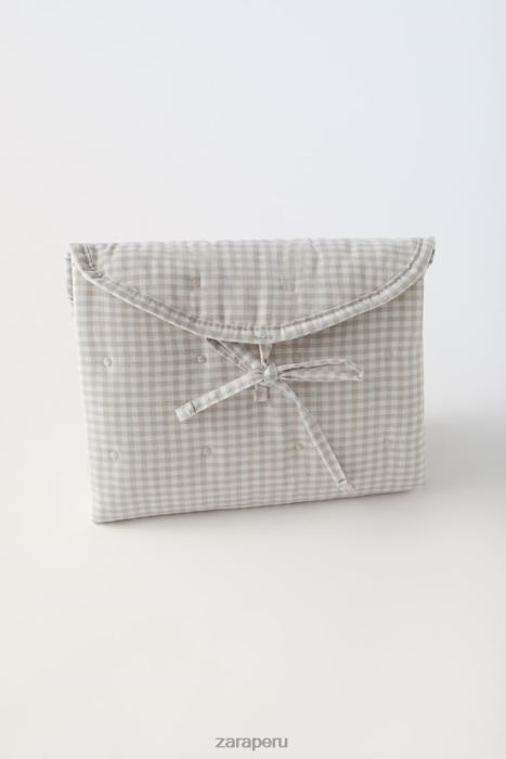 Zara niños pack de bolsos premamá vichy BDP8J1568 accesorios blanquecino