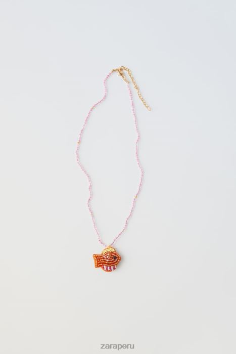 Zara niños collar de cuentas de pescado BDP8J1604 ropa naranja