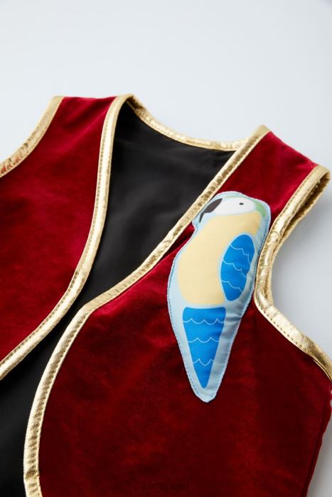 Zara niños conjunto de disfraz de pirata BDP8J1601 ropa granate