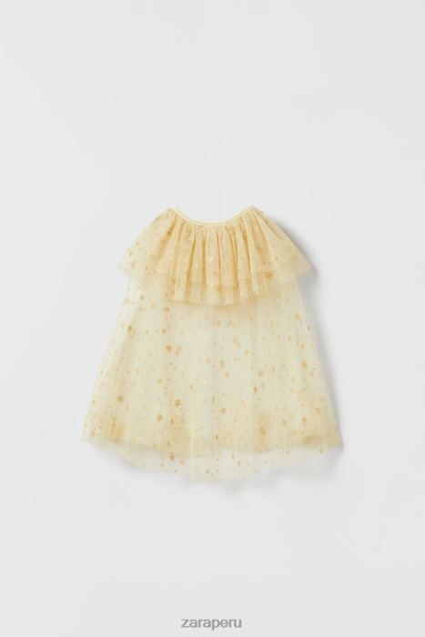 Zara niños disfraz de capa de hada con diamantes de imitación para bebé BDP8J1599 ropa dorado