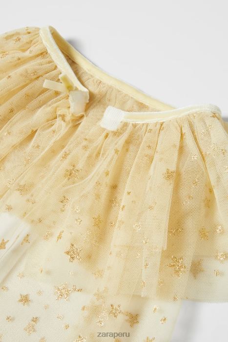 Zara niños disfraz de capa de hada con diamantes de imitación para bebé BDP8J1599 ropa dorado