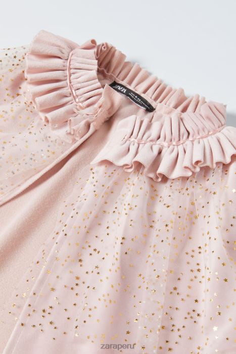 Zara niños disfraz de capa de princesa de tul BDP8J1620 ropa rosa