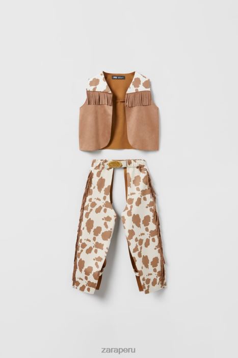 Zara niños disfraz de vaquero BDP8J1614 ropa marrón