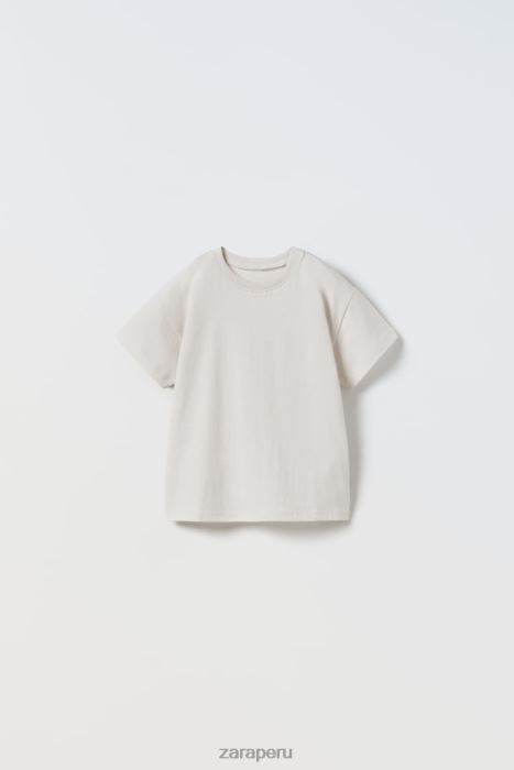 Zara niños camiseta simple BDP8J1572 ropa piedra