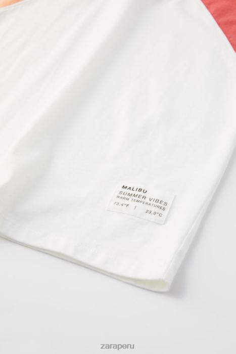 Zara niños conjunto de jogging en contraste BDP8J1548 ropa rojo