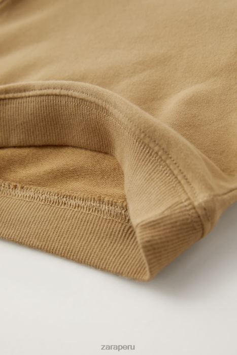 Zara niños conjunto sudadera y pantalon BDP8J1574 ropa marrón topo