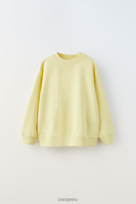 Zara niños sudadera basica BDP8J1528 ropa amarillo