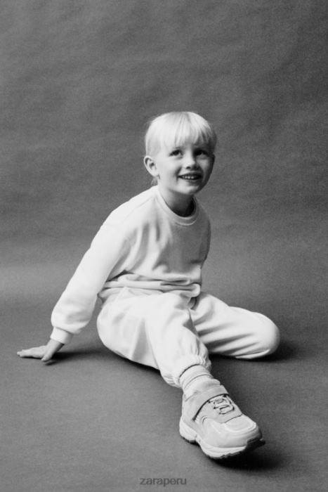 Zara niños sudadera bordada BDP8J1565 ropa crudo