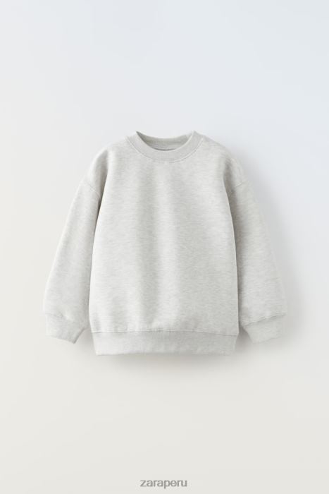 Zara niños sudadera para correr BDP8J1524 ropa marga gris